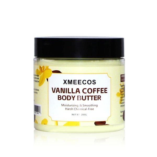 XMEECOS Body Butter| Moisturizing| Smoothing| Cruelty-free| Gentle| Great for dry skin| New Sweet Flavors (One Size, Vanilla Coffee)