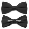 tiemart Men's Pre-Tied Clip-On Bow Tie (Black)