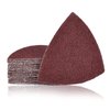 40 Grit Triangular Multitool Sandpaper, 80mm Wood Sanding Paper Fit 3-1/8 Inch Oscillating Multi Tool Sanding Pads, Pack of 20 (Not Universal Size, Please Check The Size)