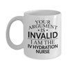 Whizk IV Hydration Nurse Mug Funny Coffee Gifts - Intravenous Hydration Christmas Birthday Gag - Women Men Mom Dad Invalid Tea Cup 11 oz or Large 15 oz MIV1068