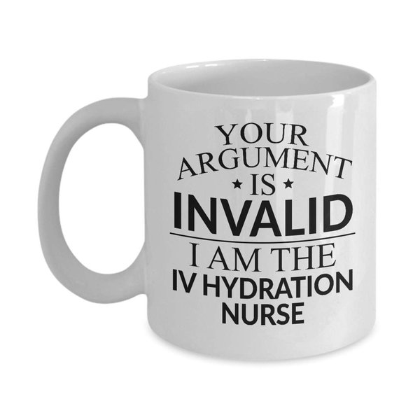 Whizk IV Hydration Nurse Mug Funny Coffee Gifts - Intravenous Hydration Christmas Birthday Gag - Women Men Mom Dad Invalid Tea Cup 11 oz or Large 15 oz MIV1068
