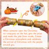 CHESLICR 10 Pack Thanksgiving No-Snap Party Table Favors Thanksgiving Fall Crackers No-pop Set with Party Hat Joke & Thanksgiving Day Gift for Kids Poppers Seasonal Dinner Traditions