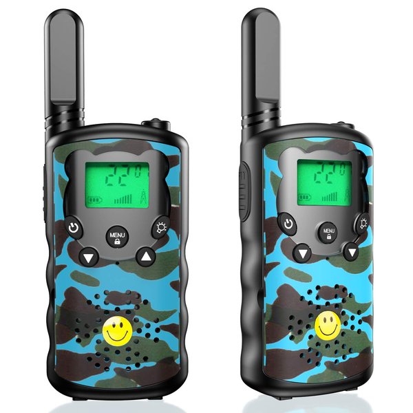 Walkie Talkies for Kids Adults,3 Mile Long Range, 22 Channel 2 Way Radio & Handheld Kids Walkie Talkies,Best Gifts for Boys & Girls Adults for Outdoor Adventure (Camouflage)
