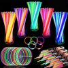 [ Super Bright ] 120 Pack Glow Sticks Bulk Party Supplies Glow In The Dark Party Favors Glow Sticks Necklaces Bracelets with Connectors 8" Glowsticks Light Up Toys Party Pack for Birthday Concerts