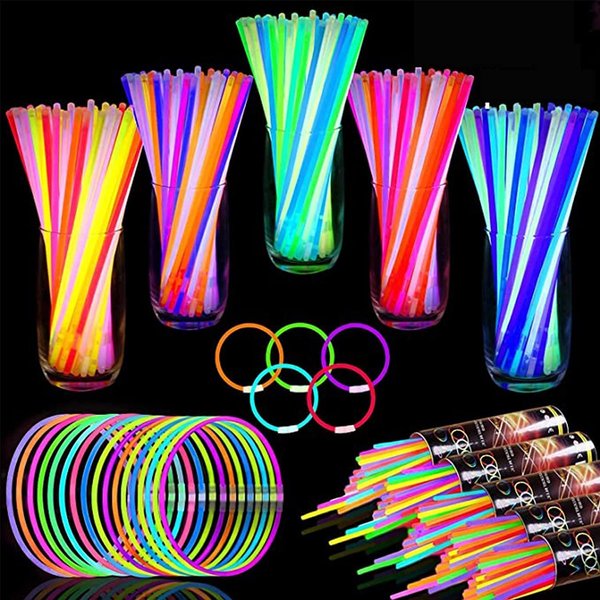[ Super Bright ] 120 Pack Glow Sticks Bulk Party Supplies Glow In The Dark Party Favors Glow Sticks Necklaces Bracelets with Connectors 8" Glowsticks Light Up Toys Party Pack for Birthday Concerts