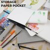 Funto Watercolor Journal, 8.5x5.5, 48 Pages, Cold-Pressed, Inner Paper Pocket and Elastic Band, Art Supplies for Mixed Media