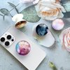Ksadiye Phone Grip with Expanding Kickstand,Cell Phone Collapsible Stand Pink Marble Design for Smartphones