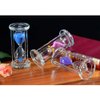 Crystal Hourglass 15/30/60 Minutes Sandglass Timers Kitchen Cooking Sand Clock Timer Home Office Christmas Birthday Present Gift Box Sand Glass (60 Minutes, Pink)