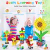 KOIEMAY Magnetic Building Blocks Toys for Toddler Girls Boys Age 2-4 3-5 4-8 Upgraded 3D STEM Montessori Sensory Toys for Early Learning Games Birthday for 3 4 5 6 Year Old Boys Girls