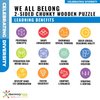 Discovery Toys WE All Belong Diversity Wooden Puzzle | 2-Sided Interchangeable Puzzle | Special Needs & Abilities Wooden Puzzle | 2 Puzzles in 1 | Inclusive Chunky Toddler | 19 Months +