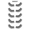 Laflare Silk Mink 3D False Eyelashes Light, Fluffy Natural Looking False Lashes, Wispy Lashes 5 Pairs Value Pack (SM08X5P)