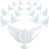 16 Pieces 41.3 Inch Peace Dove Balloons White Memorial Balloons Pigeon Bird Balloons Ceremonies Party Decorations for Wedding Funeral Birthday Engagement Party