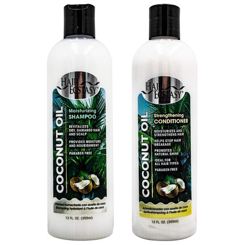 Hair Ecstasy Coconut Oil Products (12oz Shampoo & Conditioner Set)