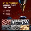ZELCAN 10 Sizes Titanium Step Drill Bit, 1/4 to 1-3/8 Inches High Speed Steel Drill Cone Bits for Sheet Metal Hole Drilling Cutting, HSS Multi Size Hole Stepped Up Unibit for DIY Lovers Electrician