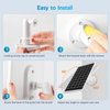 7W Solar Panel for Ring Camera, IP65 Waterproof Ring Solar Charger Compatible with Ring Stick Up Cam Battery, Ring Spotlight Cam Plus/Pro, Type-C Ring Solar Panel with DC Port Charger