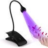 AORAEM LED Nail Lamp 3W Portable Gooseneck Plug in Lamp with 3 Timing Settings Gel Light Nail Dryer Gel Polish Light Professional Nail Light for Gel Nail Home DIY