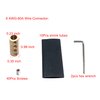 10Pcs 6 Gauge Wire Connectors,Copper 80A 6 AWG Butt Splice Connectors Pressure Free Terminal Blocks with Shrink Tubes and Screws