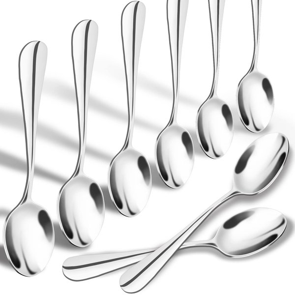 SONGZIMING Demitasse Espresso Spoons, Mini Coffee Spoon, 18/10 Stainless Steel Small Spoons for Dessert, Tea,Set of 8