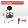 DONGKER 8M Programmable Voice Record Module,DC 5V Magnetic Control DIY Music Voice Recording Module with Speaker Can Change 3 Play Modes for Personalized Greetings Holiday Crafts Cards