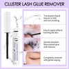 Erinde 2PCS Cluster Lash Glue Remover 5ml, Lash Remover for Lash Extensions, Clear Mascara Makeup Remover, Eyelash Cluster Glue Remover, Mild Non-Irritating DIY Lash Extension Remover Adhesive