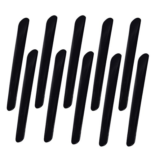 AKOAK 10 Pcs 10.8cm Mask Stick Makeup Spatula DIY Plastic Mask Stirring Spatula Makeup Tool (Black)
