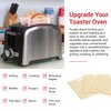 Reusable Toaster Bag - Toaster Bags for Grilled Cheese Sandwiches, Pizza Rolls, - Nonstick Toaster Bags Made of Teflon - BPA & PFOA Free Little Bags - Toaster Bags Reusable Up To 50 Uses (Set of 4)