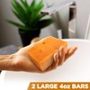 Organic Turmeric Soap with Clove Bud (2 Packs) - Long Lasting Rich Creamy Lather - Face & Body Wash Soap - Beautiful Natural Skin Soap (Spicy Clove Aromatherapy)