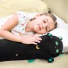 Long Cat Plush 5 Sizes, 120% Extra Filling Giant Plushness Body Pillow, Kawaii Cute Black Cat Stuffed Animals Soft Stuffed, Extra-Long Pillow Cat Plushies Gift for Girls Kids 28"