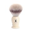 MÜHLE Classic Small Faux Ivory Silvertip Fiber Shaving Brush - Synthetic Luxury Shave Brush for Men, Rich Lather