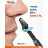 Silkslide TWIZZER, Nose Hair and Ear Hair Trimmer for Men and Women, Twist and Trim Nasal Hair Removal, German Blades, Patented Design, No Electricty or Batteries