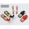 TKDMR 2Pairs Car Battery Cable Terminal Clamps-Connectors - Battery Terminal with Plastice Cover,Good Contact,Corrosion Resistance,Applicated in Car,Van..