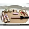 Heat Resistant Silicone Makeup Mat for Vanity Curling, Flat Iron (Caramel)