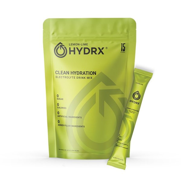 Hydrx Hydration Powder Sugar-Free Electrolyte Powder, Drink Mix Packs, Hydration Amplifier Packets for Recovery, Dehydration, & Exercise, Lemon-Lime