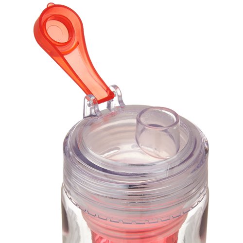 Basily Elite Infuser Water Bottle - 28 ounce - Made with Commercial Grade Tritan - PLUS Recipe Ebook INCLUDED (Red), Red