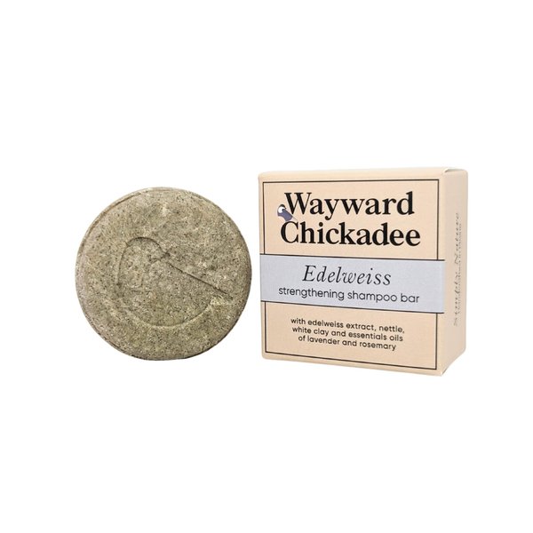 Edelweiss Strengthing Solid Shampoo Bar- Sulfate-free, Paraben-free, Cruelty-free, Phthalate-free, pH balanced, Vegan, Zero-Waste - 2.5 oz (Pack of 1, up to 80 uses)