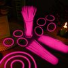 Taikula 100 Pack 8” Pink Glow Sticks Bracelet Bulk Glow Sticks with 100 Connectors Neon Glow In The Dark Party Supplies for Christmas Holiday Decoration Party Carnival (Pink)