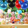 MIKIMIQI 4 Pcs Mouse Head Foil Balloons, 24'' Mouse Mylar Balloon for Birthday Party Decorations Jumbo Mouse Head Aluminum Foil Balloons Party Favors Supplies (Dark Blue)