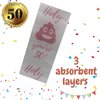 50th Birthday Toilet Paper - Happy birthday toilet paper prank– Funny 50th birthday gifts for men and women– best friend birthday gifts– Novelty Toilet paper roll gag gifts – 3 Ply (50th Birthday)