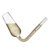 Champagne Flutes Guzzler Glasses, Champagne Glasses, Champagne Flute Shooters, The Champagne Glass to Chug Champagne, White Elephant Gifts - Set of 2