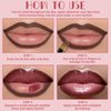 HOSAILY Butter Gloss Moisturizing High Shine Fresh Lightweight Glossy Lip Combo Plumping Lip Gloss for Women Long Wear Lip Glow Oil with Brown Lip Liner Set Non-Sticky Liquid Lipstick Makeup#12
