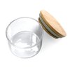 Acrylic Liquid Powder Glass Dappen Dish Glass Cup w Lock Bamboo Cap Lid Bowl for Acrylic Nail Art Kit (HJ-NAPB026-2pcs)