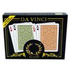 DA VINCI Palermo, Italian 100% Plastic Playing Cards, 2 Deck Set Bridge Size Regular Index, with Hard Shell Case & 2 Cut Cards…