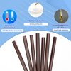 NEITSI 12Pcs Keratin Glue Sticks for Hair Extensions,Professional Hot Melt Glue Stick,Hair Adhesive Keratin Gun Bond Glue Stick for DIY Project (Brown)