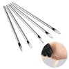 ccHuDE 10 Pcs Stainless Steel Mixed Body Piercing Needles 12G 14G 16G 18G 20G Piercing Needles with Individual Packages for Ear Nose Navel