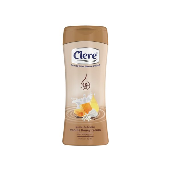 CLERE Body Lotion - Vanilla Honey Cream - 400mL
