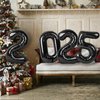 Black 2025 Balloons - 16 Inch, 2025 New Year Balloons for New Years Decorations,2025 Balloons Black for New Years Eve Party Decorations Supplies