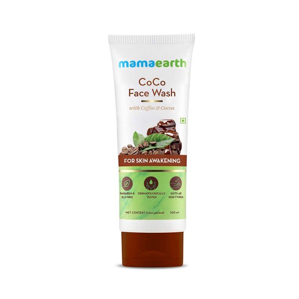 MAMAEARTH CoCo Face Wash for Women, with Coffee & Cocoa for Skin Awakening – 100ml