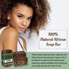 It's Pure Natural African Black Soap Bars with Tea Tree (Pack of 3) Organic Raw Soap for Face & Body, Acne Treatment & Dark Spot Remover [Made in Ghana]