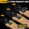 JTWEB 15PCS Titanium Oscillating Saw Blades, Multitool Blades Oscillating Tool Blade Metal Cutting for Wood Nails, Screws, Plastic, Multi Tool Blades Kits Fit Dewalt Milwaukee Bosch Ryobi Makita