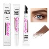 Snktiny Eyebrow Gel with Eyebrow Brush - Eyebrow Pencil Brown with Non-Dry Design, Eye Brown Makeup Creates Natural Looking Brows Effortlessly and Stays on All Day, Light Brown